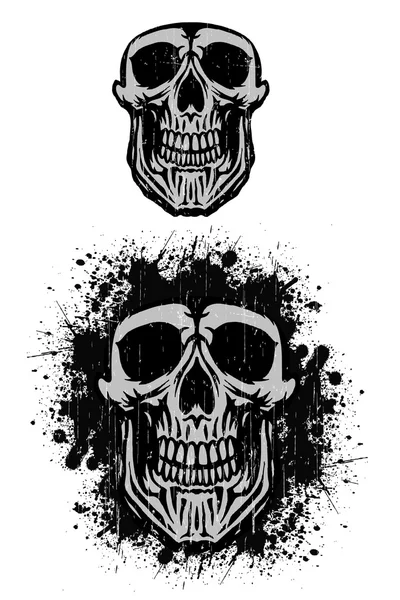 Silver skull mask — Stock vektor