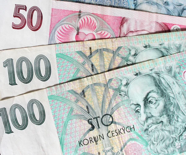 Чеська Республіка Чеська банкнот — стокове фото