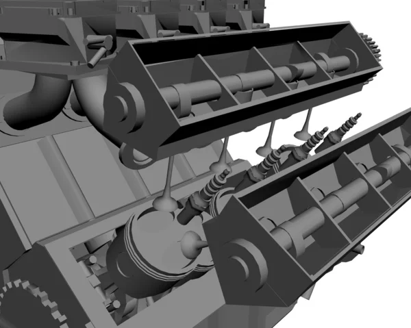 Silnik 3d — Zdjęcie stockowe