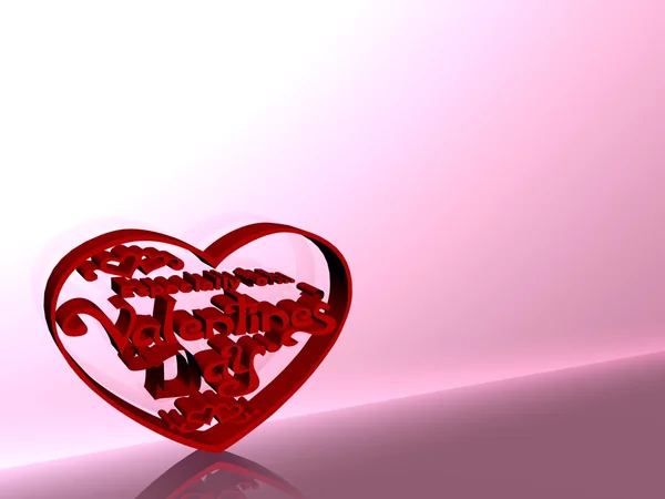 3D-s illusztráció, szerelem-kártya — Stock Fotó