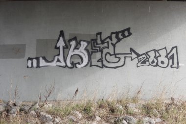 bir duvar güzel graffitti