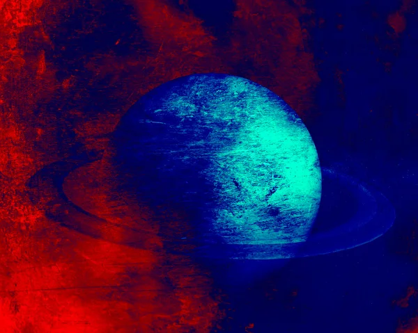 Wunderbares 3D-Bild zeigt den Planeten satt lizenzfreie Stockfotos