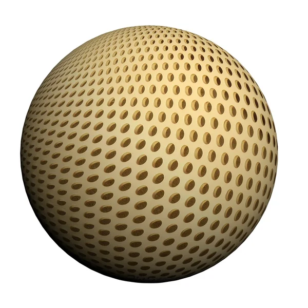 Трехмерный мяч с изображением сетки — стоковое фото