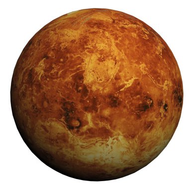 This nice 3D picture shows the planet venus clipart