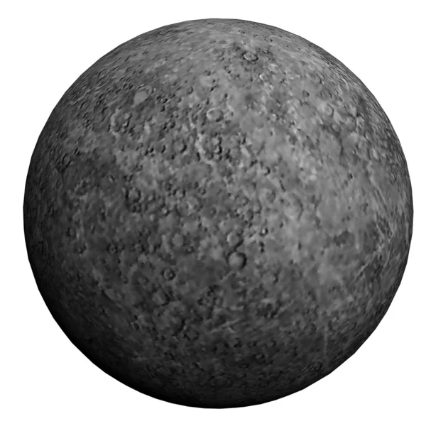 Dieses schöne 3D-Bild zeigt den Planeten Mercure lizenzfreie Stockfotos