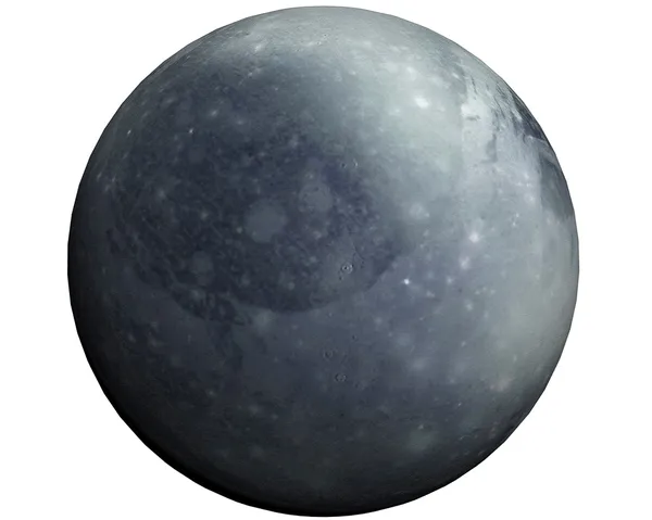 यह अच्छी 3 डी तस्वीर ग्रह प्लूटो दिखाती है स्टॉक इमेज