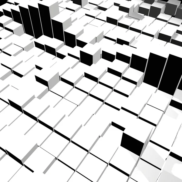Jolis cubes blancs avec ombre — Photo