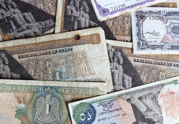 Egyptské bankovky — Stock fotografie