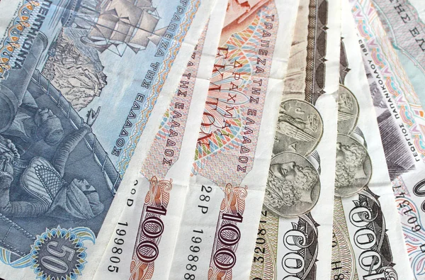 Yunan banknotlar — Stok fotoğraf
