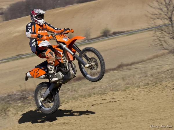 KTM 525EXC in Action — Stock Photo, Image
