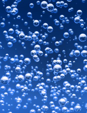 Blue bubbles clipart