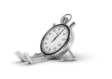 Stopwatch lying clipart