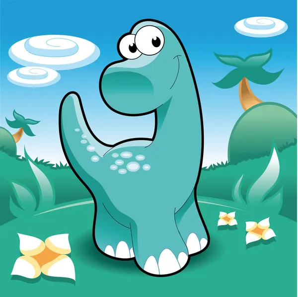 Brontosaure . — Image vectorielle
