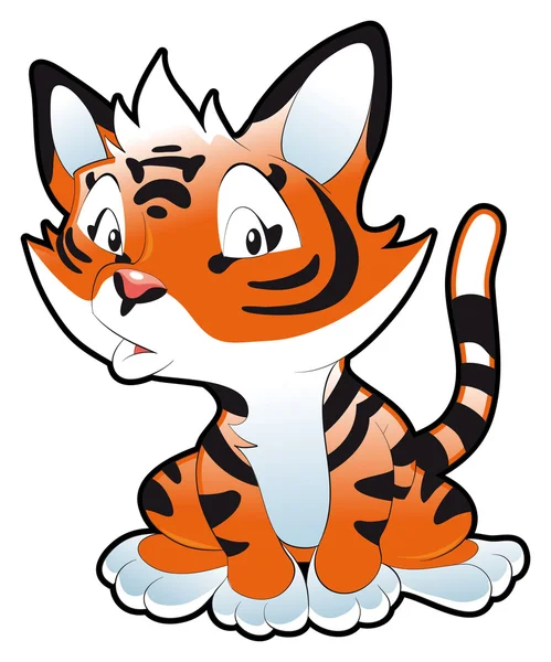 Kleine tijger — Stockvector