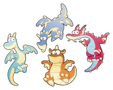 Dragon's Family clipart