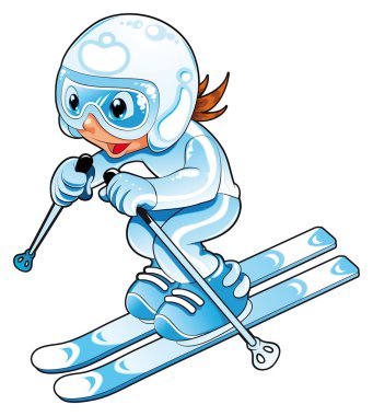 Baby Skier clipart