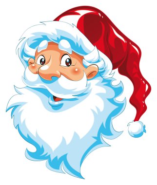 Santa Claus portrait clipart