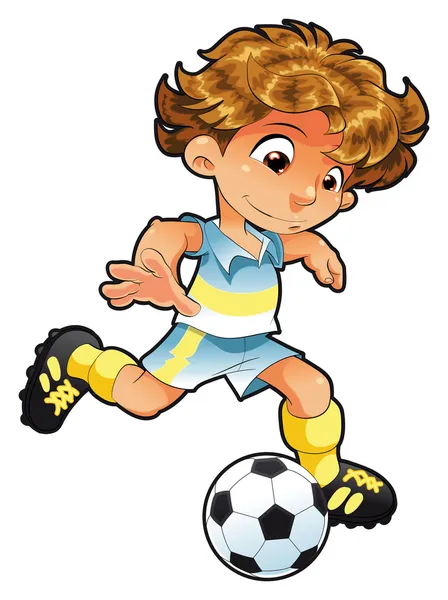 婴儿足球运动员 — 图库矢量图片