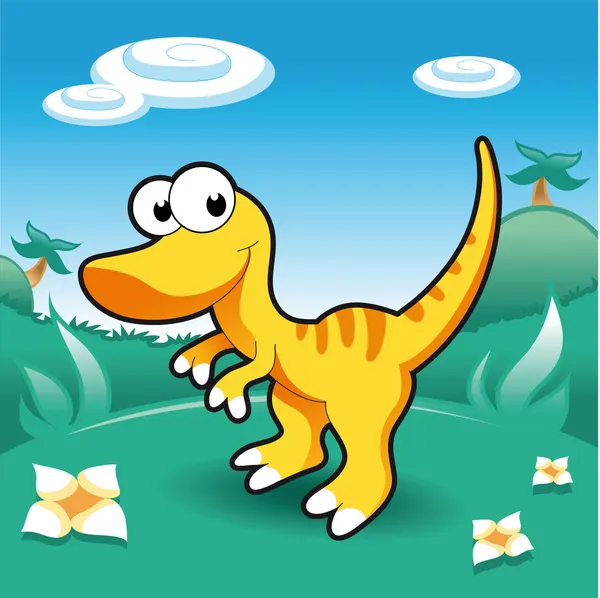 Baby dinosauriërs — Stockvector