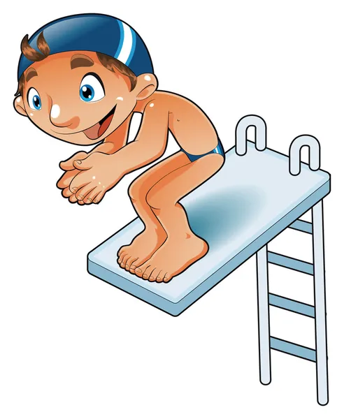 Bébé plongeur — Image vectorielle
