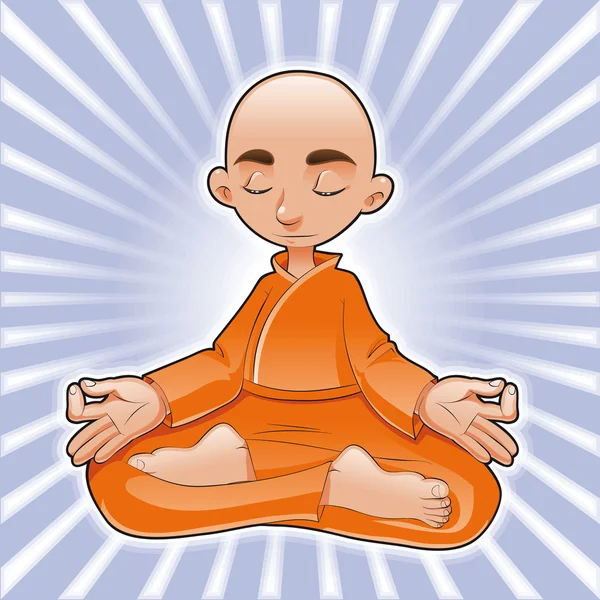 Meditation monk Vector Art Stock Images | Depositphotos