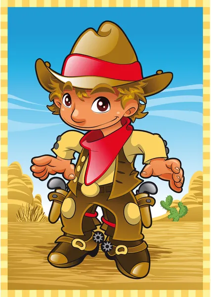 stock vector Little Cow Boy