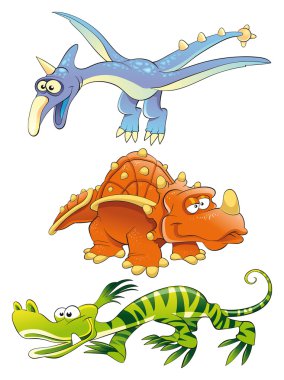 Monsters Dinosaurs. clipart