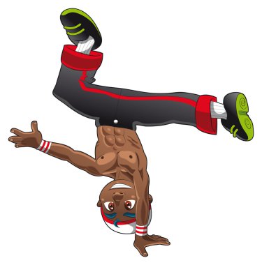 Break Dancer. clipart