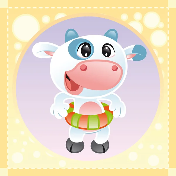 Baby koe — Stockvector