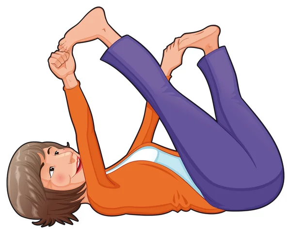 Yoga Positions. — Stock Vector