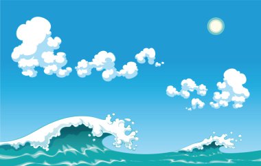 Summer wave. clipart