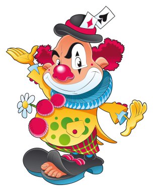 The clown. clipart