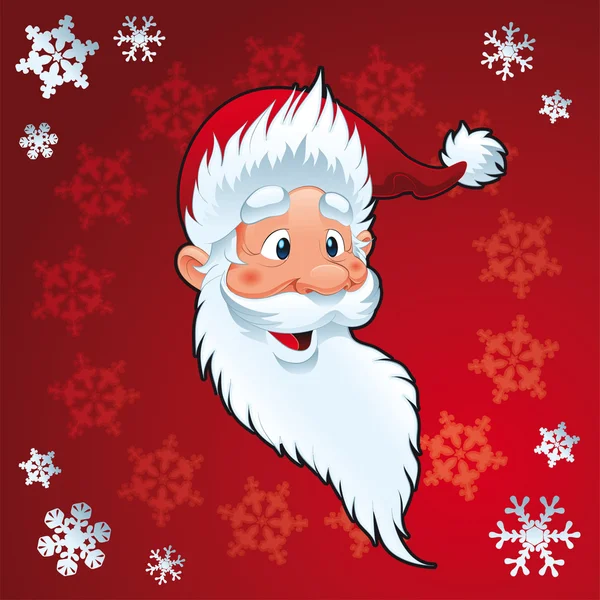 圣诞老人-圣诞贺卡 — 图库矢量图片