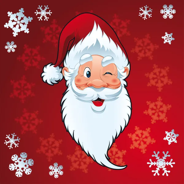 Santa claus - Χριστούγεννα κάρτα — Διανυσματικό Αρχείο