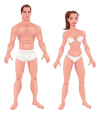 Man and Woman. clipart