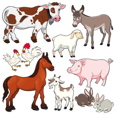 Farm animals. clipart