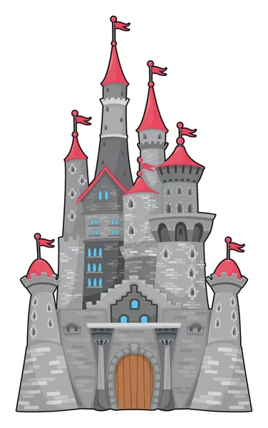 Medieval and fantasy castle. — Stock Vector