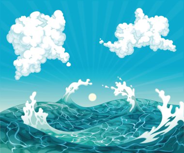 Waves. clipart