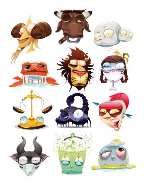 Funny Zodiac. clipart