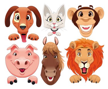 Animals portrait. clipart