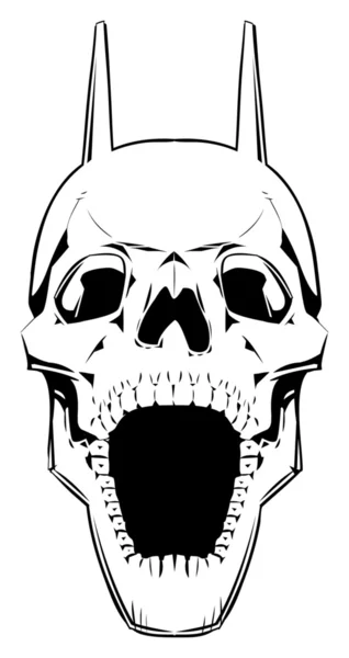 Cráneo de demonio . — Archivo Imágenes Vectoriales