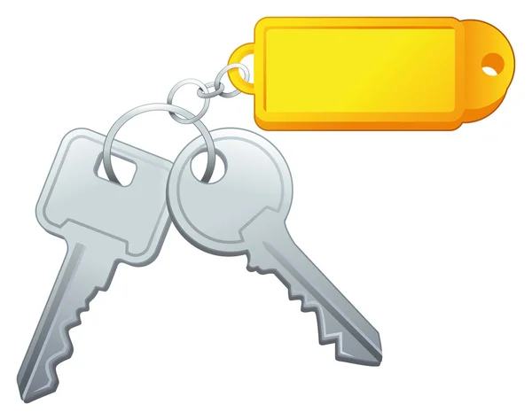 Keys with label. — Stock Vector