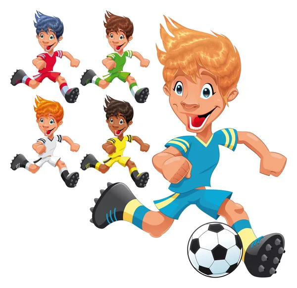 Joueurs de football. — Image vectorielle