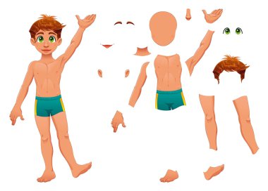 Parts of body. clipart