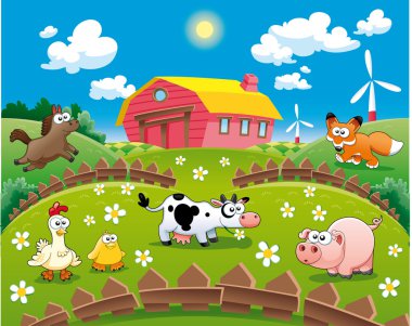 Farm illustration. clipart