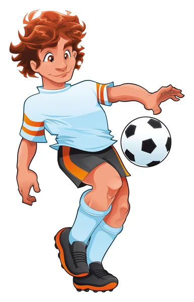 Soccer Player. — Stock Vector