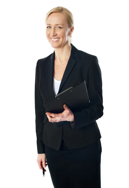 Portrait of beautiful caucasian businesswoman — Stock Photo, Image