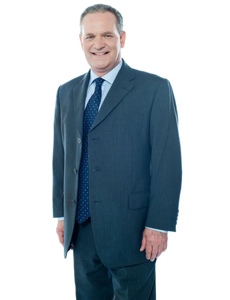 Senior business executive posing in front of camera — Stock Photo, Image