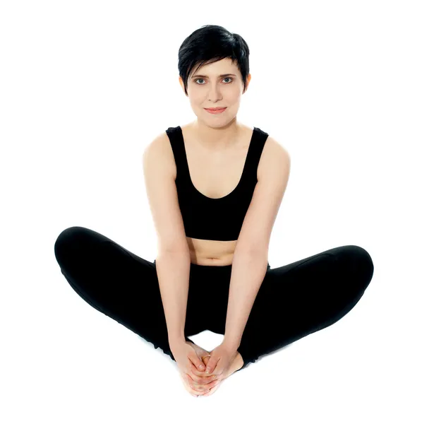 Elastyczne joga kobieta — Zdjęcie stockowe