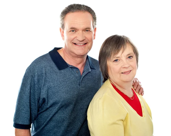 Retrato de una pareja sonriente envejecida —  Fotos de Stock